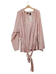 Vorschaubild 1 von Damen Bademantel mit Kapuze Gr. 42 Rosa Feminin