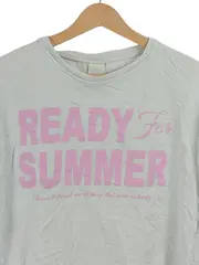Vorschaubild 4 von Kinder Crop Top T-Shirt Ready For Summer Gr. 164 Grau Rosa