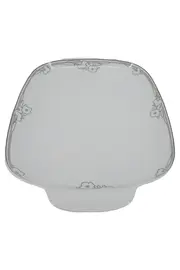 Vorschaubild 1 von Servierplatte Weiß Blumenmuster TAVOLA E Porzellan 37x25 cm