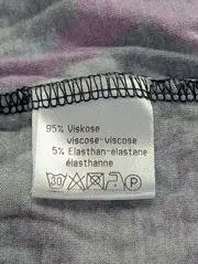Vorschaubild 4 von Damen Bluse 36/S Lila Animal-Print Viskose Casual 3/4-Arm