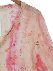 Vorschaubild 3 von Damen Bluse Gr. 36 Rosa Blumenmuster Kurzarm