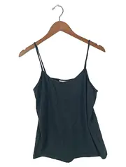 Vorschaubild 1 von Damen Top Trägertop Schwarz Gr. 42/XL Basic Baumwolle