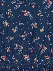 Vorschaubild 5 von Mädchen Blumenkleid Gr. 134/140 Blau Freizeitkleid Langarm