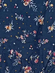 Vorschaubild 7 von Mädchen Blumenkleid Gr. 134/140 Blau Freizeitkleid Langarm