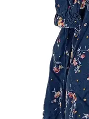 Vorschaubild 4 von Mädchen Blumenkleid Gr. 134/140 Blau Freizeitkleid Langarm