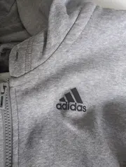 Vorschaubild 8 von Herren Kapuzen Sweatjacke Grau Gr. 50 L Logo Print Sport Freizeit