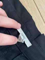 Vorschaubild 2 von Paperbag Stoffhose Damen Gr. 36 Schwarz Elegant Bindegürtel