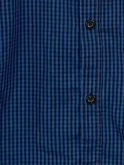 Vorschaubild 4 von Herren Business Hemd Slim Fit Kariert Blau Gr. M/50