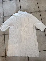 Vorschaubild 6 von Damen Rollkragen Shirt Gr. 38/M Beige Rippstrick Basic