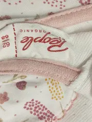 Vorschaubild 3 von Baby Body Gr. 68 Weiß Florales Muster Rüschen Knopf