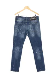 Vorschaubild 2 von Damen Jeans Straight Leg W32/40 Blau Casual Destroyed