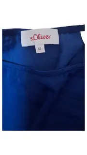 Vorschaubild 2 von Damen Bluse Gr. 42 XL Petrol Langarm elegant