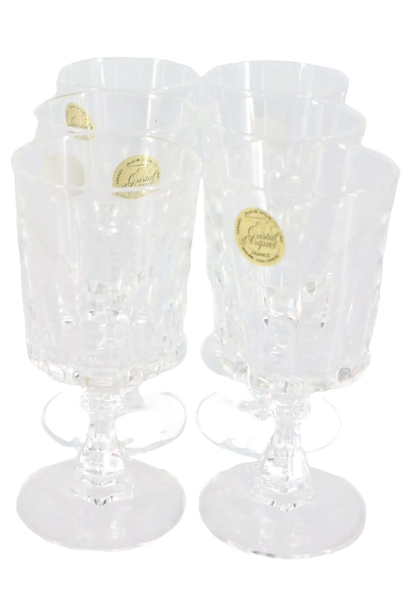 CRISTAL D ARQUES Likörgläser Set 4x Bleikristall 10cm Elegant Transparent