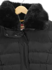 Vorschaubild 2 von Damen Steppjacke Winterjacke Pelzkragen Gr. 40/L Schwarz