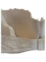 Vorschaubild 3 von Damen Bügel-BH Spitze Weiß Creme Gr. 75A Feminin