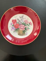 Vorschaubild 3 von Kaiser Kuchenteller Rot Klassisch Porzellan Teller mit Blumenmuster