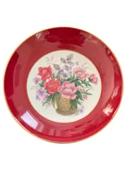 Vorschaubild 1 von Kaiser Kuchenteller Rot Klassisch Porzellan Teller mit Blumenmuster