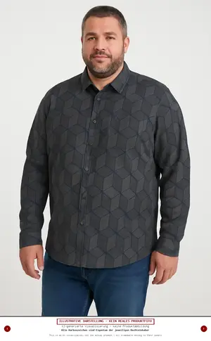 NO EXCESS Freizeithemd