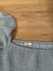 Vorschaubild 5 von Damen Freizeitkleid L Blau Feminin mit Puffärmeln & Rüschen