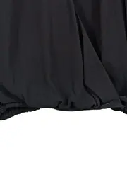 Vorschaubild 3 von Damen Bluse Schwarz Gr. 38/M Elegant Langarm