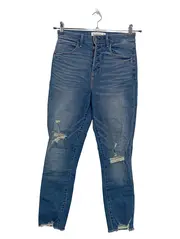 Vorschaubild 1 von Damen Destroyed Jeans High Rise Skinny W26 Blau