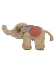 Vorschaubild 2 von Elefant Plüschtier Vintage Kuscheltier Beige mit -Schild