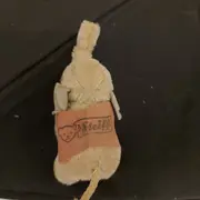 Vorschaubild 3 von Elefant Plüschtier Vintage Kuscheltier Beige mit -Schild
