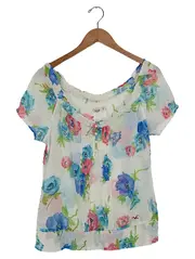 Vorschaubild 1 von Damen Bluse Blumenmuster Mehrfarbig Gr. M Casual