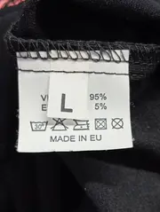 Vorschaubild 6 von Damen Strickjacke Gr. L schwarz rot Rüschen Reißverschluss