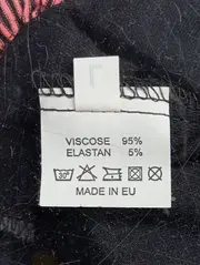 Vorschaubild 7 von Damen Strickjacke Gr. L schwarz rot Rüschen Reißverschluss