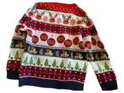 Vorschaubild 2 von Thread Family Weihnachtspullover Kinder Gr. 110 Rentier Ho Ho Ho