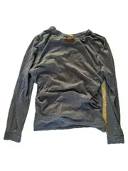 Vorschaubild 3 von Herren Langarmshirt Blau Meliert Gr. M Casual