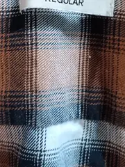 Vorschaubild 2 von Herren Freizeithemd Kariert Braun Gr. 50/L Langarm