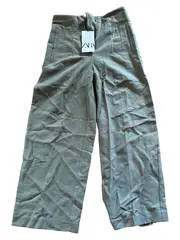 Vorschaubild 2 von Wide Leg Hose Damen Anzughose Grün Business Modern Gr. S
