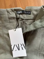 Vorschaubild 3 von Wide Leg Hose Damen Anzughose Grün Business Modern Gr. S