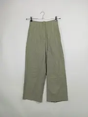 Vorschaubild 4 von Wide Leg Hose Damen Anzughose Grün Business Modern Gr. S