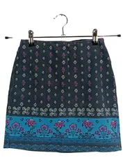 Vorschaubild 1 von Damen Faltenrock XS Mehrfarbig Casual Blumenmuster Minirock