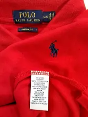 Vorschaubild 7 von Herren Poloshirt Klassisch Rot L 100% Baumwolle