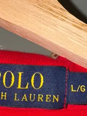 Vorschaubild 5 von Herren Poloshirt Klassisch Rot L 100% Baumwolle