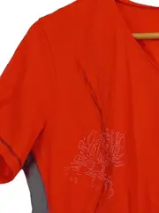 Vorschaubild 2 von atONE Damen Sport Shirt V-Ausschnitt Orange Gr. 46 Funktionsshirt
