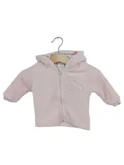 Vorschaubild 1 von Baby Mädchen Fleecejacke mit Kapuze Gr. 50 Rosa Polyester