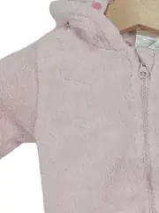 Vorschaubild 4 von Baby Mädchen Fleecejacke mit Kapuze Gr. 50 Rosa Polyester