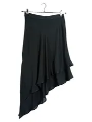 Vorschaubild 1 von Damen Volantrock Schwarz Gr. 38/M Feminin Asymmetrisch