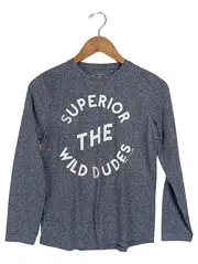 Vorschaubild 1 von Kinder Langarmshirt mit Print Gr. 152 Blau Casual