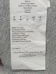 Vorschaubild 3 von Damen Pullover Grau Strukturmuster Gr. 38;M Casual Langarm