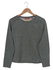 Vorschaubild 1 von Damen Pullover Grau Strukturmuster Gr. 38;M Casual Langarm