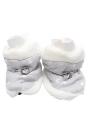 Vorschaubild 2 von Baby Stiefel Krabbelschuhe Sterne Fellbesatz Grau Weiß Gr. 20
