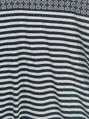 Vorschaubild 4 von Damen T-Shirt Gr. 42/XL Mehrfarbig Gestreift Baumwolle Casual Freizeit
