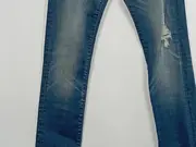Vorschaubild 3 von Kinder Destroyed Jeans Hose Blau Gr. 164 L30 Baumwolle