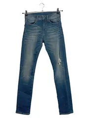 Vorschaubild 1 von Kinder Destroyed Jeans Hose Blau Gr. 164 L30 Baumwolle